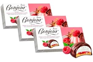 BONJOUR DESSERT *Konti* Panna Cotta and Raspberry FLAVOR 232G/8.19OZ - 3PACK