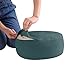REEHUT Zafu Yoga Meditation Bolster Pillow Cushion Round Cotton or Hemp - Organic Buckwheat Filled - (Reseda, 12