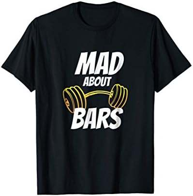 Fitness lifting t-shirt Mad about Bars for men and women