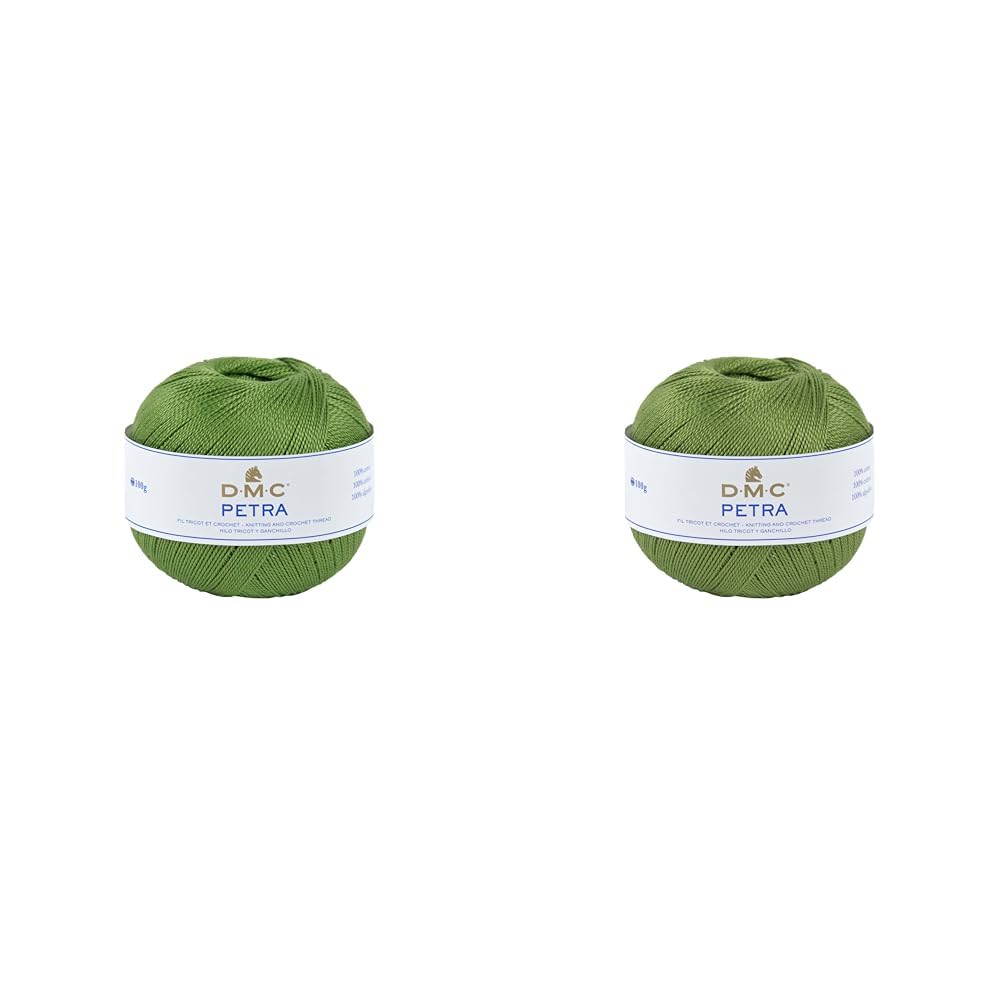 DMC Petra Yarn, 100% Cotton, Colour (5905), Size 3 (Pack of 2)