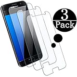[3 - Pack] Galaxy S7 Tempered Glass Screen Protector,EcoPestuGo 9H Hardness,Bubble Free [Case Friendly] Screen Protector Compatible Samsung Galaxy S7