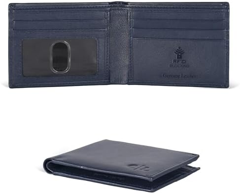 Amazon.com: Stone Mountain Mens RFID Leather Zip Traveller Wallet