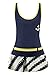 Chrysea Big Girls' Swimwear Striped Skirt Two-piece Swimsuits