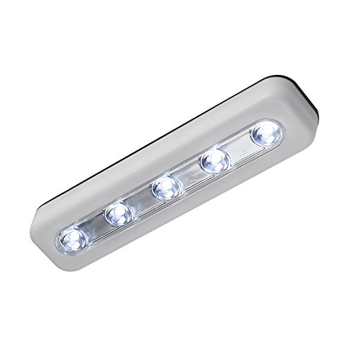 image for VILONG Super Bright DIY Stick-on Anywhere 5-LED Touch Tap Light Push L