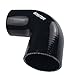 Ronteix Universal 4-Ply High Performance ID 2 Inch 90 Degree Elbow Coupler Silicone Hose (2''(51MM), BLACK)