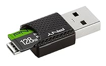 PNY 128GB microSD Card Elite 85MB/s, U1 with OTG Reader (P-OTGCR128MSC3-GE)