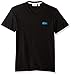 Lacoste Men's V-Neck T-Shirt with Contrast Applique Croc, Black/Loire Blue, 6