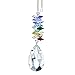 Crystal Colorful Crystal 5-inch Ornament Clear Faceted Almond Prism All Made with Genuine Swarovski Crystals