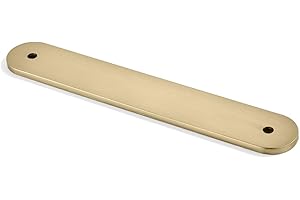 khtumeware 10 Pack Champagne Bronze Cabinet Hardware Handle Pull Backplate/Back Plate - 5" Inch (128mm) Hole Centers