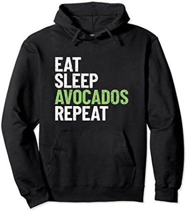 Unisex Funny Avocado Hooded Sweatshirt Small Black