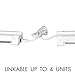 Maxxima 2 ft. Utility LED Shop Light Fixture - 20 Watt, Linkable, Clear Lens 5000K Daylight, 2500 Lumens, Plug in, Pull Chain, Ideal for Garage and Workshop Lighting, Hardware Included