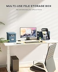 Oterri File Organizer Box with Lid, Hanging Filing