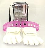 TeiKis® Toe Stretcher + Separate Socks (1 Pair) with Travel Bag - Flex Gel Straighteners/Separators Extra Soft - Pain Relief for Bunion / Plantar Fasciitis / Hallux Valgus / Hammertoe