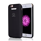 iPhone 6S Battery Case - iPhone 6 Battery Case, SUNWELL iPhone Portable Charger iPhone 6 6S Charging Case-3000mAh Battery Pack Juice Bank Cover (Black -iphone 6/6s)