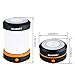 SUAOKI Camping Lantern Led Light Flashlight Powered by 3AA Batteries Collapsible Ultra Compact Great for Hiking Camping Tent Garden Patio etc (Orange)