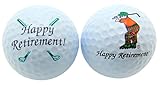 Westman Works Happy Retirement Set of 2 Golf Ball Golfer Gift Pack