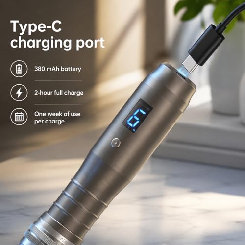 Dr Pen Microneedling Pen M8 for Home Use - Adjustable Derma Stamp for Men & Women
