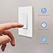 Lumary Smart Switch, 2.4GHz Single-Pole Wi-Fi Light Switch with Timer and Remote Control, Compatible with Alexa and Google Assistant, Neutral Wire Required, ETL and FCC Listed, Gray