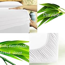 LBRO2M 100% Bamboo Bed Sheet Queen Size 4 Piece