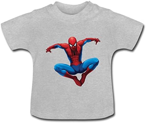 MsMr Cotton T Shirts Spiderman Baby Boys/Girls(4T,LightGrey)