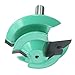 Yakamoz 1PC 45 Degree Lock Miter Router Bit 1-1/2 Diameter 1/4 Shank Green Wood Cutter for Woodworking Drilling Power Tools