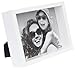 BD ART 8x10 inch White Deep Picture Frame Made of Wood and High Definition Glass - Portrait or Landscape Display on The Wall or Tabletop