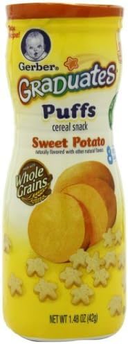 Baby / Child Gerber Graduates Puffs Melts In Your Mouth W/ Real Fruit 1.48-Oz Can (Pk Of 6) - Sweet Potato Infant