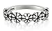 BORUO 925 Sterling Silver Ring, Daisy Flower Hawaiian High Polish Tarnish Resistant Comfort Fit Wedding Band Ring