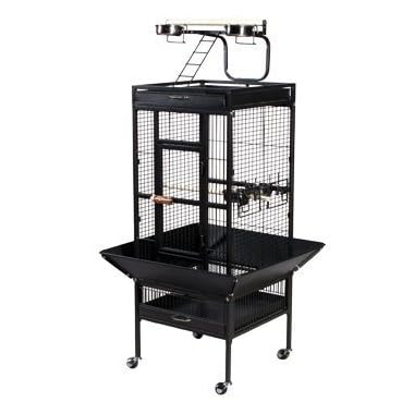 Prevue Pet Products Wrought Iron Select Bird Cage Black Hammertone 3151BLK