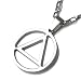 BeOne®Personalized AA Silver Tone Pendant Necklace Link Hip Hop Eminem Rap Jewelry