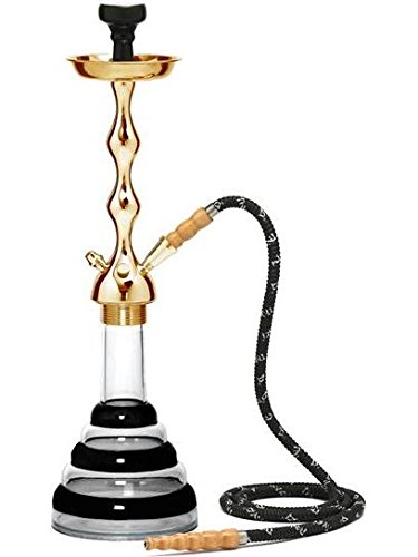 UPC 642337674495, 22&quot; Mya Acrylic Hookah Pipe Set Black/Gold