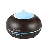 Aromatherapy Diffuser, ARCHEER Essential Oil Diffuser Wood Grain Ultrasonic Cool Mist Whisper-Quiet Humidifier Aroma Air Purifier with Auto Shut-off for Home/Office - 300ML