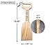 T-REX GRILL Wooden BBQ Grill Scraper 17 inches All-Natural Barbecue Grill Brush Bristle-Free Pine Wood Round Hand Grips