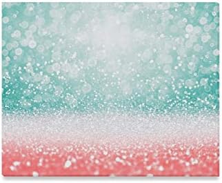 YSJXIM Wall Art Painting Abstract Teal Green Glitter Coral Pink Prints On Canvas The Picture Landscape Pictures Oil For Home Modern Decoration Print Decor For Living Room