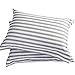 DelbouTree 3 Pieces Striped Duvet Cover,White Duvet Cover Grey Stripes Reverse to Solid Grey,3pcs Bedding Duvet Cover Set,King Duvet Cover with Zipper Closure and Corner Ties,King