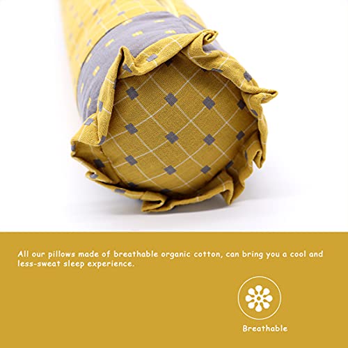Buckwheat Pillow Neck Roll Pillow EDOMI Cervical Lumbar Support