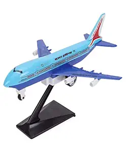 JOY STORIES Pull Back Toys for Kids/Big Jumbo 747 Air Plane Scale Desk Model (Red)