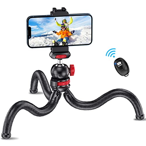Phone Tripod,Portable Flexible Cell Phone Tripod Stand with