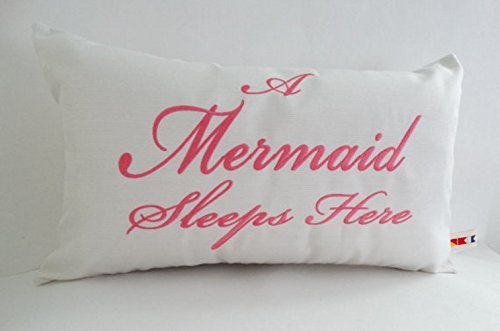 Amazon Com Sunbrella Spectrum Eggshell Embroidered A Mermaid