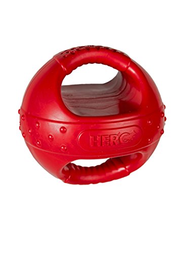 HERO PlayTime Soft Rubber KettleBall, Red Dog Toy