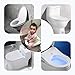 Super More Upgrade Folding Portable Travel Potty Seat Silicone Pads Home Reusable Toilet Potty Training Seat Covers Liners for Babies, Toddlers and Kids - Hook Included (Green)
