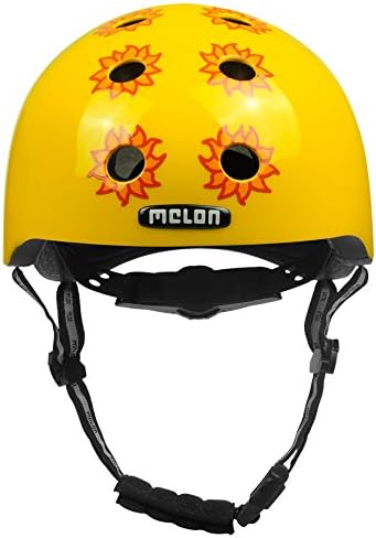 Melon Bloomy Helmet, Yellow, Glossy Finish, Large, 58-63cm/22.75-25in Head Size