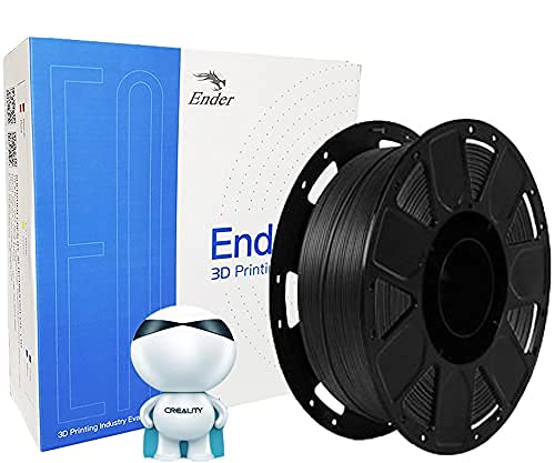 Creality Ender Series- PLA 3D Printer Filament 1.75mm, Upgrade Stronger Toughness Printing Consumables, Dimensional Accuracy ± 0.03 mm, 1 KG (2.2 LBS) Spool Fit Most FDM 3D Printer (Black)