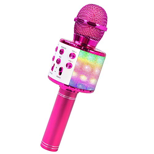 ShinePick Bluetooth Karaoke Microphone, 4 in 1 Wireless Microphone