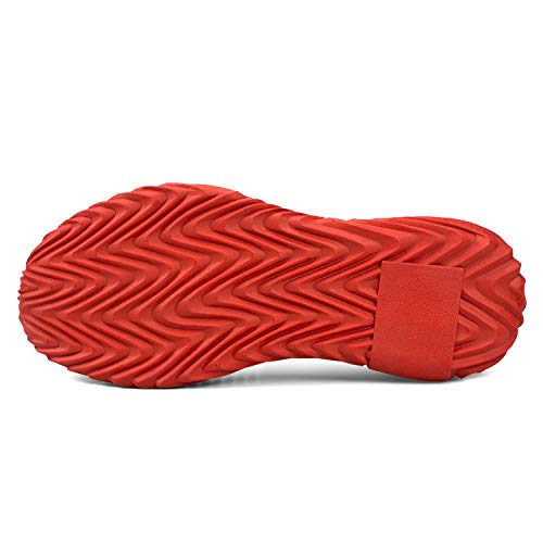 domirica Womens Sneakers Cross Training Shoes Walking Shoes Athletic Shoes Red Size 5.5