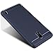 Nokia 2 Case, Dretal Carbon Fiber Shock Resistant Brusd Texture Soft TPU Phone case Anti-Fingerprint Flexible Full-Body Protective Cover for Nokia 2 (Navy)