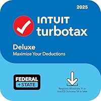 TurboTax Desktop Deluxe 2025, Federal & State Tax Return [PC/Mac Download]