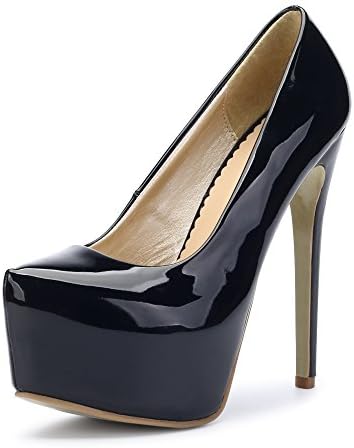 Phorecys Womens Hidden Platform Stiletto Heels Pump Club Shoes UK 2.5-8.5