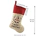 BSTAOFY Christmas Stockings Set of 3 Soft Burlap Linen Patterned Santa Claus Blessings Socks for Assorted Xmas Tree Hanging Decor Party Ornaments Gifts Kids Family
