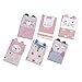 Haley Clothes Cute Girls No Heel Design Pink Elements Fox Cat Rabbit Knee High Socks (6 Pairs) Pink free size